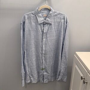Xacus Light Blue Casual Button Down Shirt
